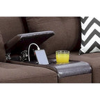 Ensemble canapé et causeuse 2 pièces Bobkona Troy en peluche polyfibre