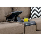 Ensemble canapé et causeuse 2 pièces Bobkona Troy en peluche polyfibre