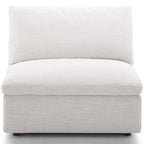 Fauteuil sans accoudoirs Copper Grove Hrazdan rembourré de duvet