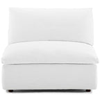 Fauteuil sans accoudoirs Copper Grove Hrazdan rembourré de duvet