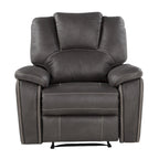 Fauteuil inclinable manuel Steve Silver Kameryn en similicuir