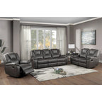 Fauteuil inclinable manuel Steve Silver Kameryn en similicuir