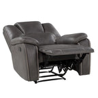 Fauteuil inclinable manuel Steve Silver Kameryn en similicuir