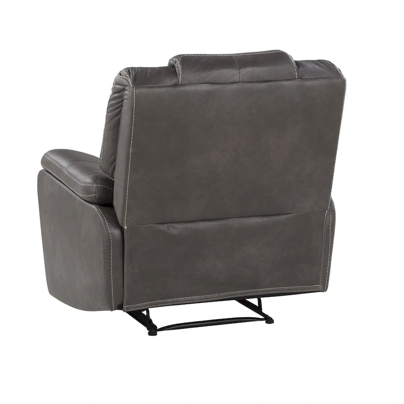 Fauteuil inclinable manuel Steve Silver Kameryn en similicuir