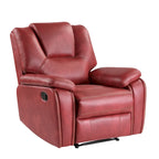 Fauteuil inclinable manuel Steve Silver Kameryn en similicuir