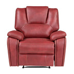 Fauteuil inclinable manuel Steve Silver Kameryn en similicuir