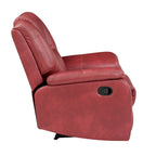 Fauteuil inclinable manuel Steve Silver Kameryn en similicuir