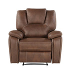 Fauteuil inclinable manuel Steve Silver Kameryn en similicuir