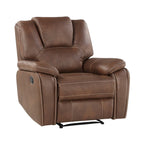 Fauteuil inclinable manuel Steve Silver Kameryn en similicuir