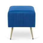 Banc d'entrée moderne capitonné de 24 pouces avec assise rembourrée en velours