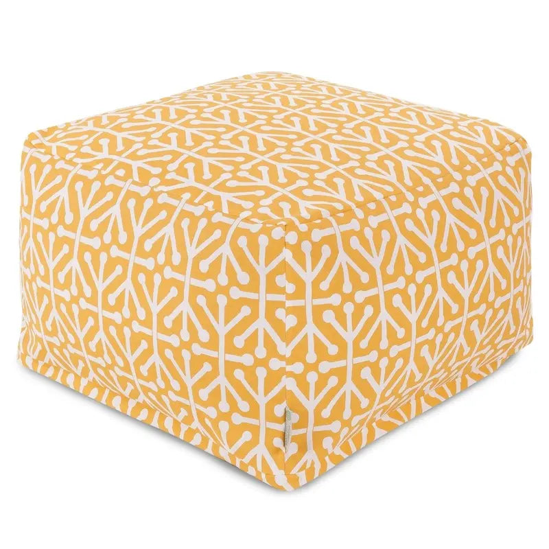 Pouf ottoman Aruba d'intérieur/extérieur Majestic Home Goods, 68,5 cm L x 68,5 cm l x 43 cm H