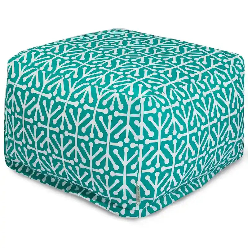 Pouf ottoman Aruba d'intérieur/extérieur Majestic Home Goods, 68,5 cm L x 68,5 cm l x 43 cm H