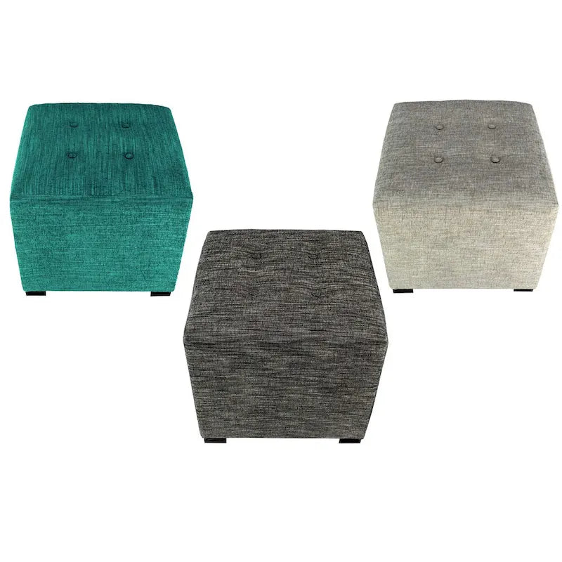 Pouf capitonné Lucky Square de MJL Furniture