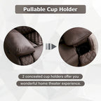 Fauteuil de massage chauffant inclinable électrique moderne en cuir pour personnes âgées