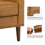 Fauteuil Duarte transitionnel avec accoudoirs inclinés, ensemble de 2