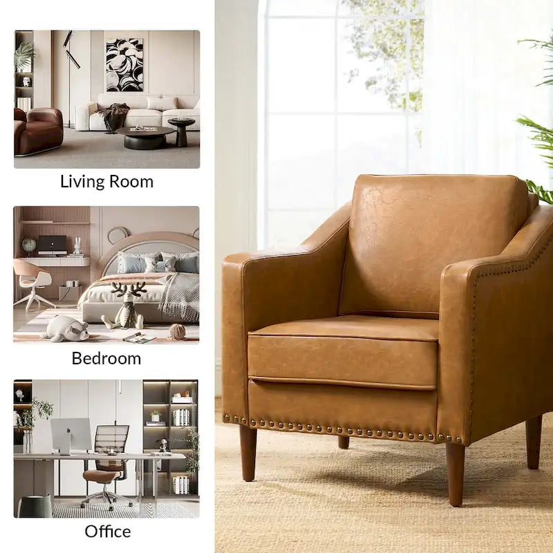 Fauteuil Duarte transitionnel avec accoudoirs inclinés, ensemble de 2