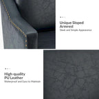 Fauteuil Duarte transitionnel avec accoudoirs inclinés, ensemble de 2