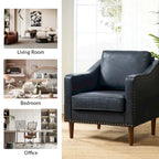 Fauteuil Duarte transitionnel avec accoudoirs inclinés, ensemble de 2