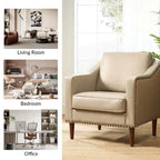 Fauteuil Duarte transitionnel avec accoudoirs inclinés, ensemble de 2