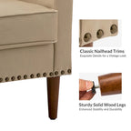 Fauteuil Duarte transitionnel avec accoudoirs inclinés, ensemble de 2