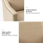 Fauteuil Duarte transitionnel avec accoudoirs inclinés, ensemble de 2