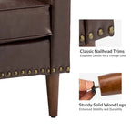 Fauteuil Duarte transitionnel avec accoudoirs inclinés, ensemble de 2