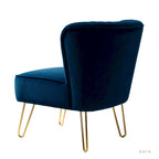 Ensemble de 2 chaises d'appoint rembourrées Barto avec dossier capitonné par HULALA HOME