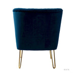 Ensemble de 2 chaises d'appoint rembourrées Barto avec dossier capitonné par HULALA HOME