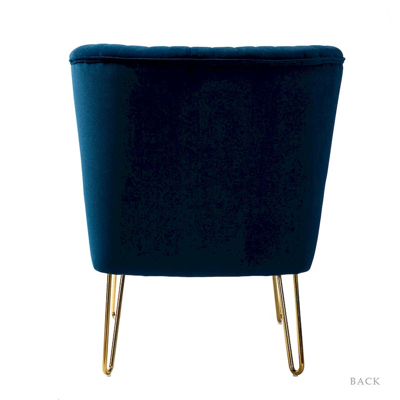 Ensemble de 2 chaises d'appoint rembourrées Barto avec dossier capitonné par HULALA HOME