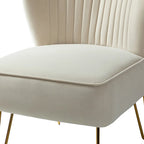 Ensemble de 2 chaises d'appoint rembourrées Barto avec dossier capitonné par HULALA HOME