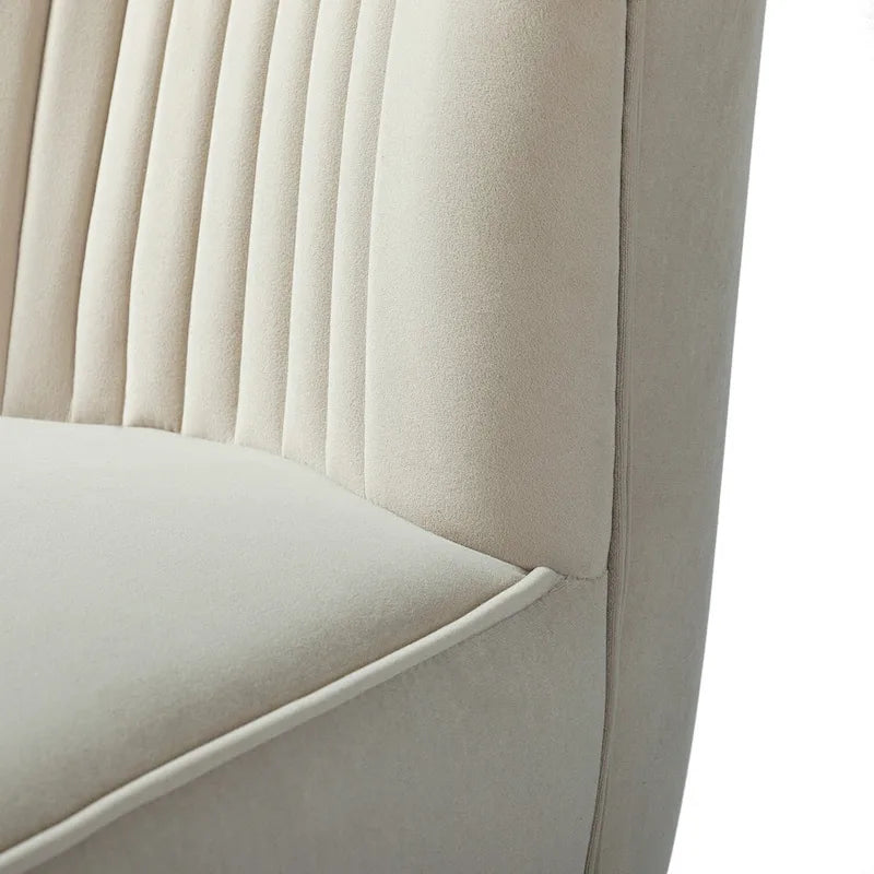 Ensemble de 2 chaises d'appoint rembourrées Barto avec dossier capitonné par HULALA HOME