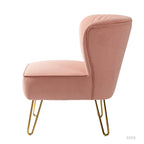 Ensemble de 2 chaises d'appoint rembourrées Barto avec dossier capitonné par HULALA HOME