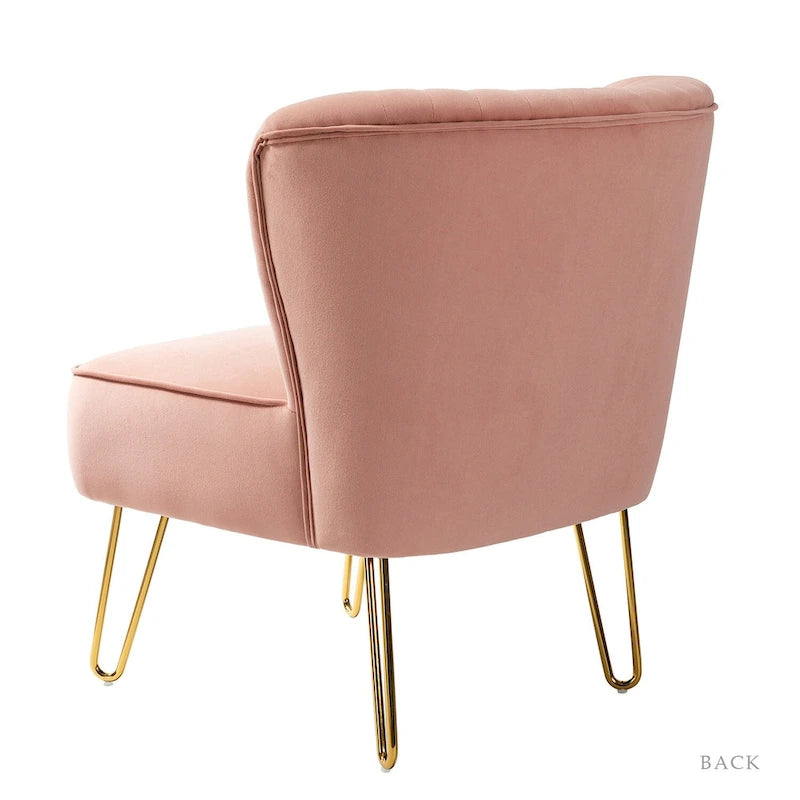 Ensemble de 2 chaises d'appoint rembourrées Barto avec dossier capitonné par HULALA HOME