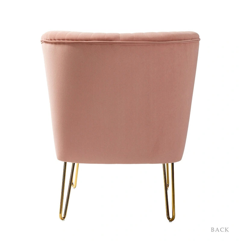 Ensemble de 2 chaises d'appoint rembourrées Barto avec dossier capitonné par HULALA HOME