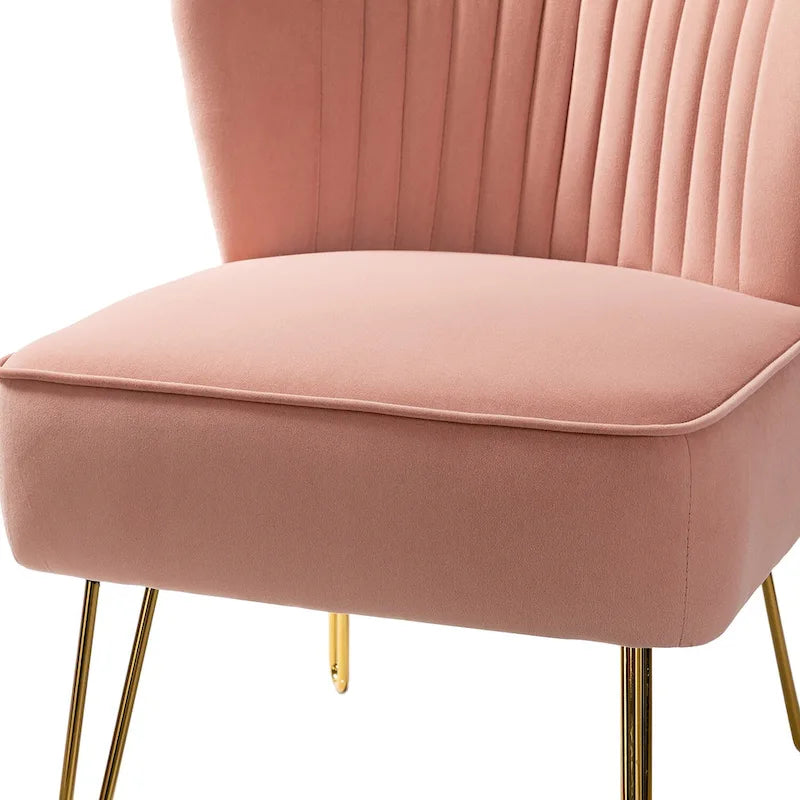 Ensemble de 2 chaises d'appoint rembourrées Barto avec dossier capitonné par HULALA HOME