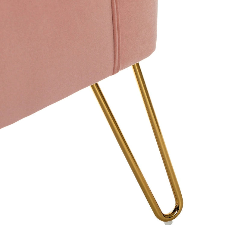 Ensemble de 2 chaises d'appoint rembourrées Barto avec dossier capitonné par HULALA HOME