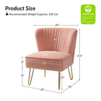 Ensemble de 2 chaises d'appoint rembourrées Barto avec dossier capitonné par HULALA HOME