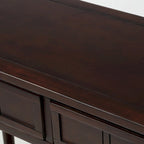 Console avec deux tiroirs et une étagère inférieure