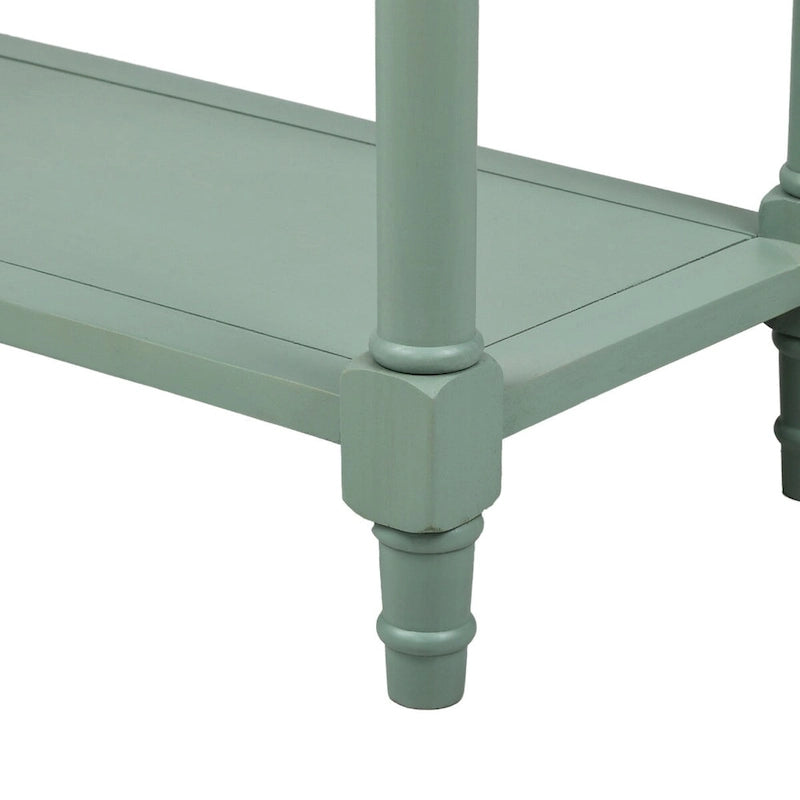 Console avec deux tiroirs et une étagère inférieure