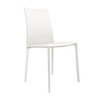 Chaise de salle à manger Lynda en cuir reconstitué, style moderne du milieu du siècle