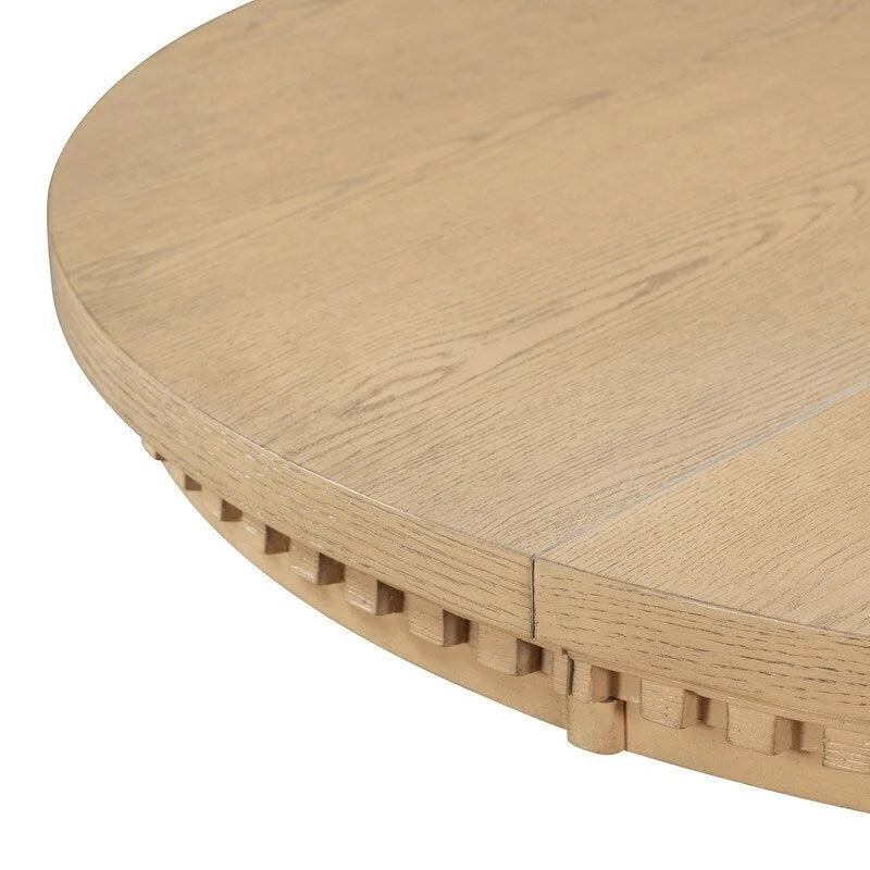 Ensemble de salle à manger rétro 5 pièces comprenant une table ronde extensible et 4 chaises pour cuisine/salle à manger