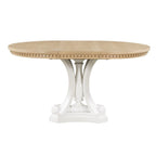Ensemble de salle à manger rétro 5 pièces comprenant une table ronde extensible et 4 chaises pour cuisine/salle à manger