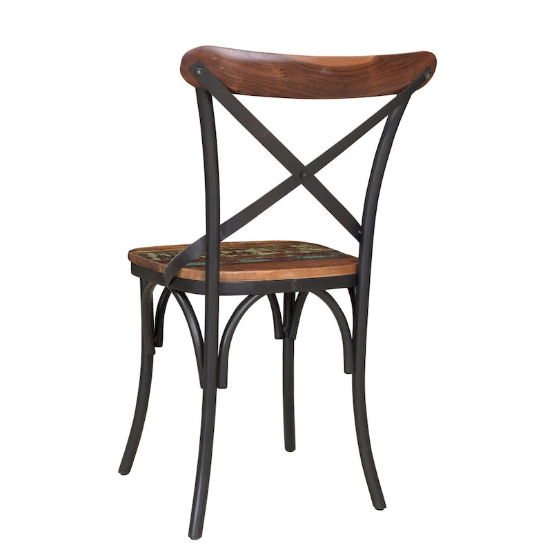 Chaises de salle à manger Linon à dossier croisé (ensemble de 2)