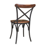 Chaises de salle à manger Linon à dossier croisé (ensemble de 2)