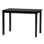 Ensemble de salle à manger Florencia de style moderne, recouvert de tissu et en bois finition marron