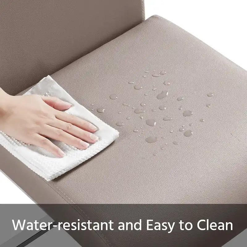 Yaheetech Lot de 2 chaises de salle à manger rembourrées à dossier haut pour la maison