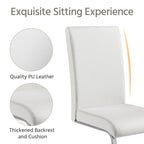 Yaheetech Lot de 2 chaises de salle à manger rembourrées à dossier haut pour la maison
