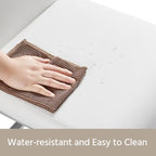 Yaheetech Lot de 2 chaises de salle à manger rembourrées à dossier haut pour la maison