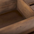 Buffet Astrid en bois de manguier massif brun moyen, 6 tiroirs - 189 cm (L) x 50,3 cm (l) x 74,9 cm (H)