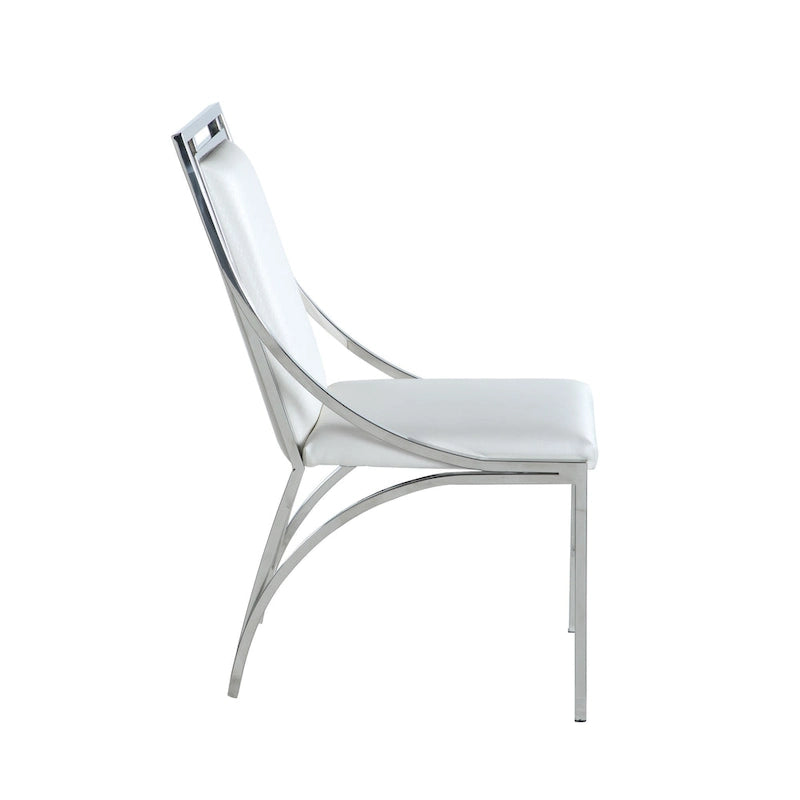 Chaise d'appoint Somette contemporaine à structure ouverte, lot de 2